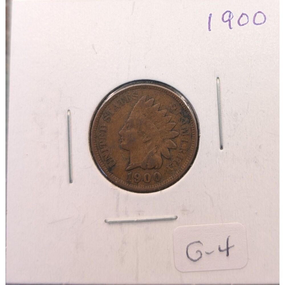 1900 Indian Head Cent • Circulated • Early U.S. Copper • 2x2 Holder • UMM Finds - Picture 5 of 5